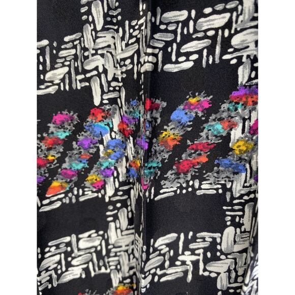 Vintage Skirt Womens Size 8 Julie Francis Pleated Midi 100% Silk Office Career - Picture 3 of 9